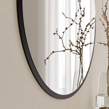 Miroir mural AYNA 60 cm noir