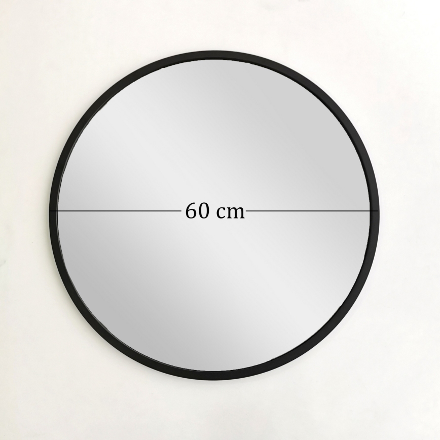 Miroir mural AYNA 60 cm noir