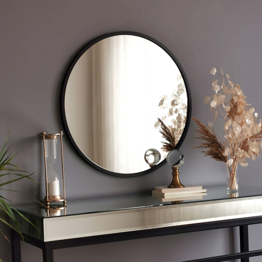 Miroir mural AYNA 60 cm noir