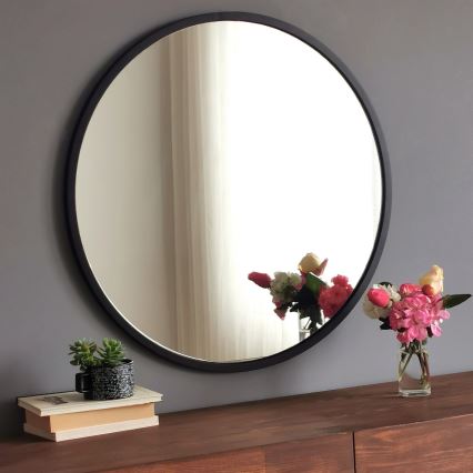 Miroir mural AYNA 60 cm noir
