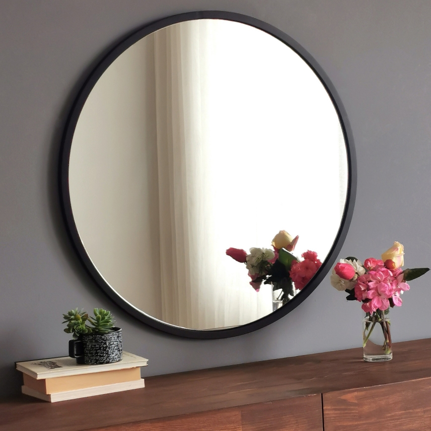 Miroir mural AYNA 60 cm noir