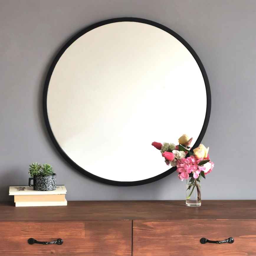 Miroir mural AYNA 60 cm noir