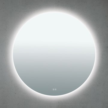 Miroir mural chauffant LED pour salle de bains avec rétroéclairage FOCUS LED/30W/230V 3000/4200/6000K Ø 100 cm IP44