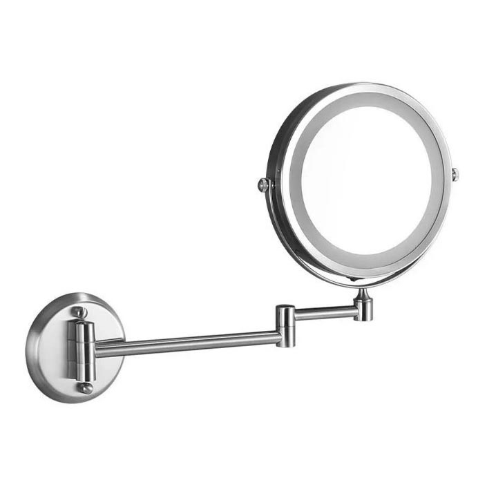 Miroir mural de maquillage LED/3W/6V 4xAA IP44