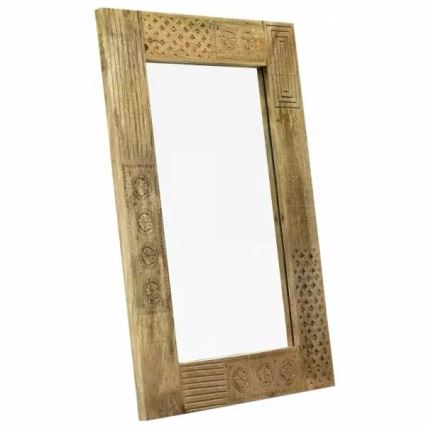 Miroir mural MANU 90x60 cm bois massif/manguier