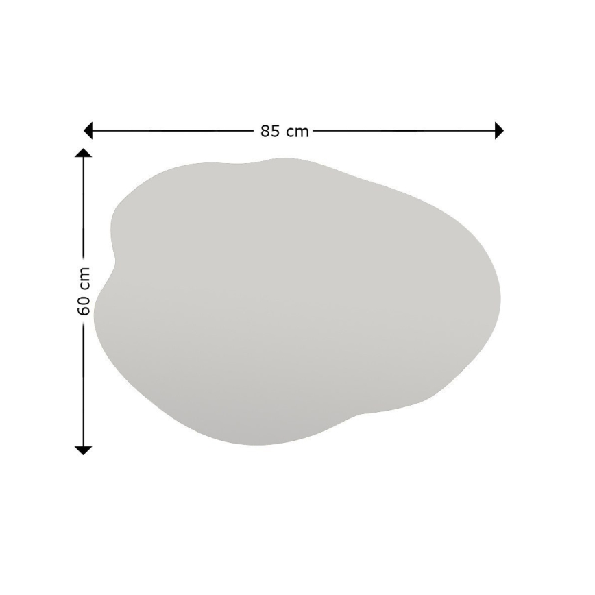 Miroir mural OHHO 85x60 cm noir