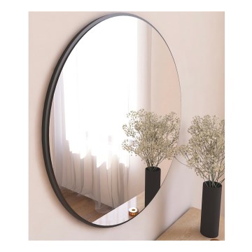Miroir mural OZZE d. 60 cm noir