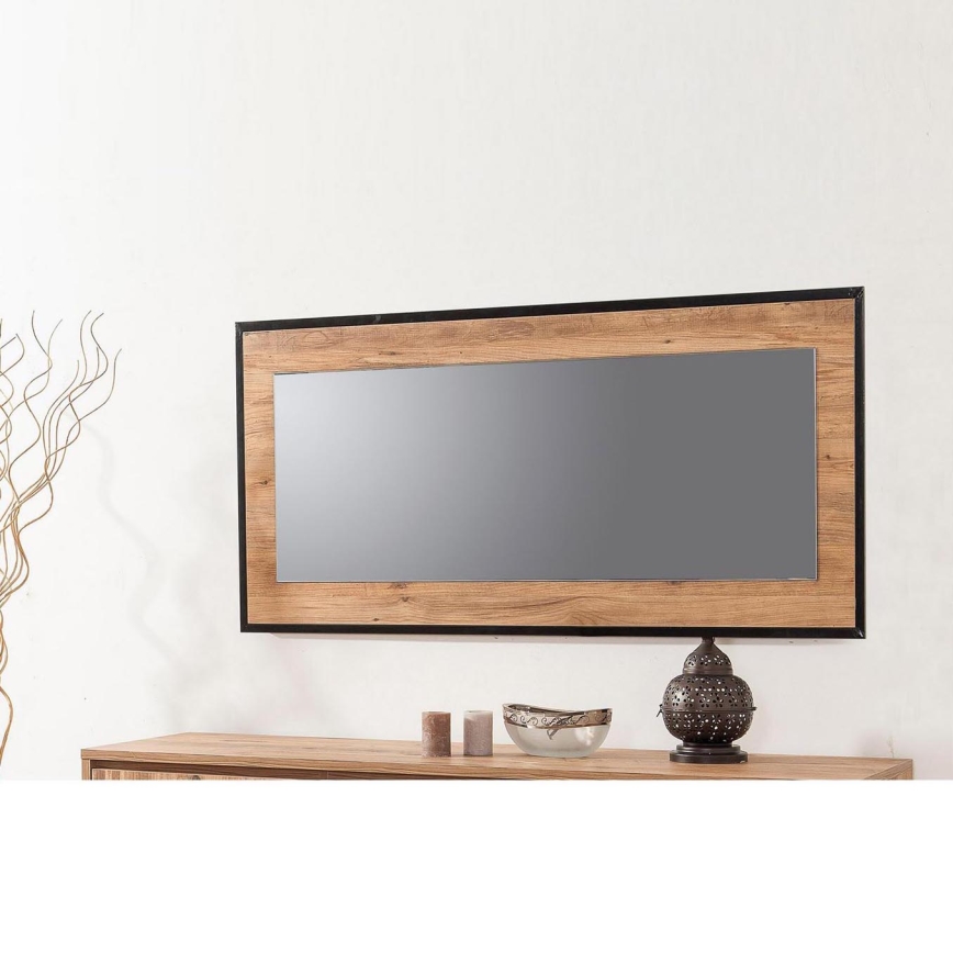 Miroir mural QUANTUM 60x110 cm marron/noir