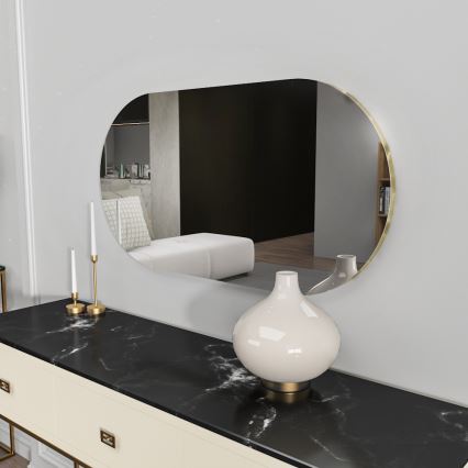 Miroir mural RIORS 85x45 cm doré