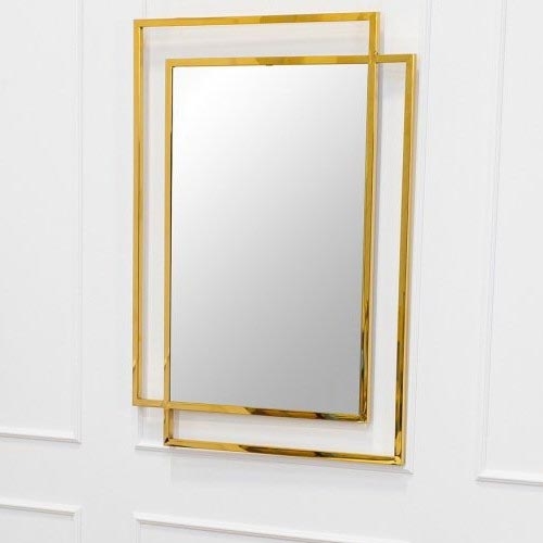 Miroir mural VIDO 110x80 cm doré