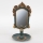 Miroir sur pied 27,2x15,3 cm vert/doré