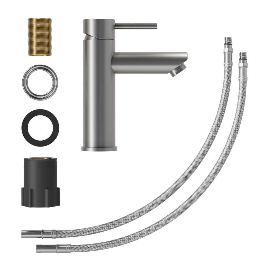 Mitigeur de lavabo RINGSTED 17,8 cm gris poudré