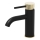 Mitigeur pour lavabo ANHOLT 15,6 cm noir/laiton
