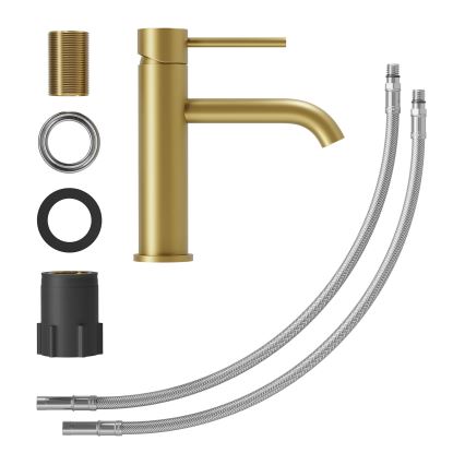 Mitigeur pour lavabo SOVANG 18,3 cm, finition laiton brossé