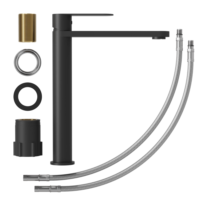 Mitigeur pour lavabo TARNBY 27,3 cm - noir mat