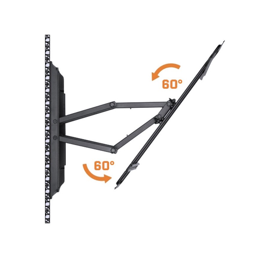 MK FLORIA MKF-17DP641 - Support mural pour TV avec joint 80 noir