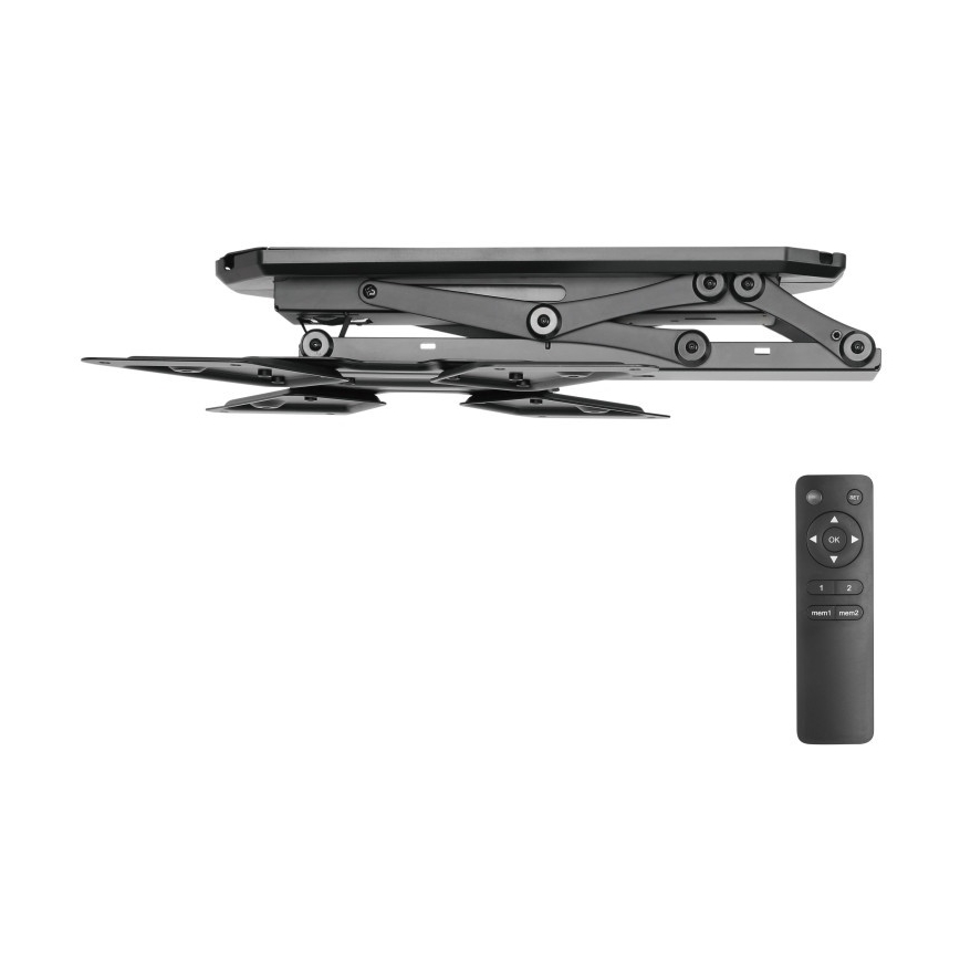 MK FLORIA MKF-20DM444 - Support de plafond connecté pour TV 55" noir Wi-Fi TUYA + Télécommande