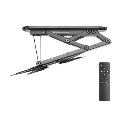 MK FLORIA MKF-20DM444 - Support de plafond connecté pour TV 55" noir Wi-Fi TUYA + Télécommande