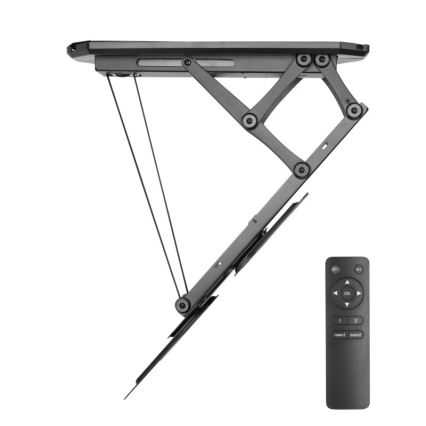 MK FLORIA MKF-20DM444 - Support de plafond connecté pour TV 55" noir Wi-Fi TUYA + Télécommande