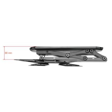 MK FLORIA MKF-20DM444 - Support de plafond connecté pour TV 55" noir Wi-Fi TUYA + Télécommande
