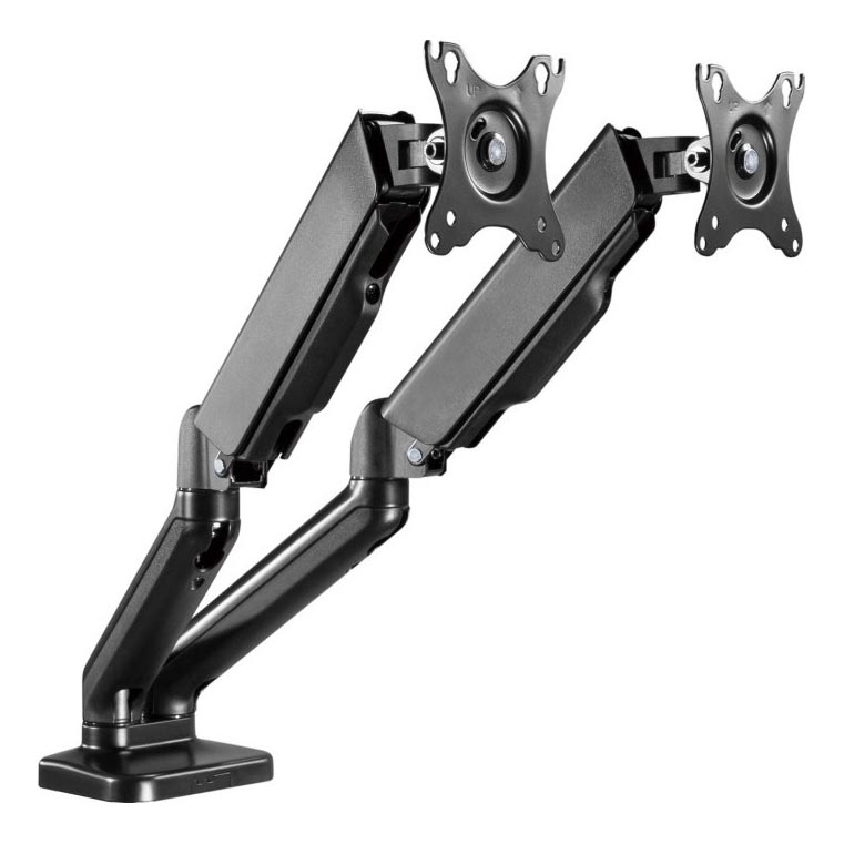 MK FLORIA MKF-21DP113S2 - Support réglable pour deux moniteurs 32 noir