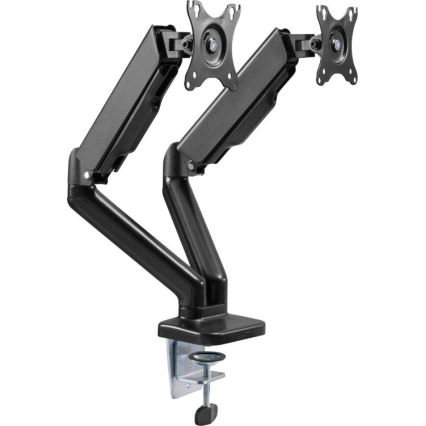 MK FLORIA MKF-21DP113S2 - Support réglable pour deux moniteurs 32 noir