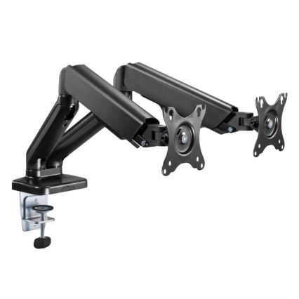 MK FLORIA MKF-21DP113S2 - Support réglable pour deux moniteurs 32 noir