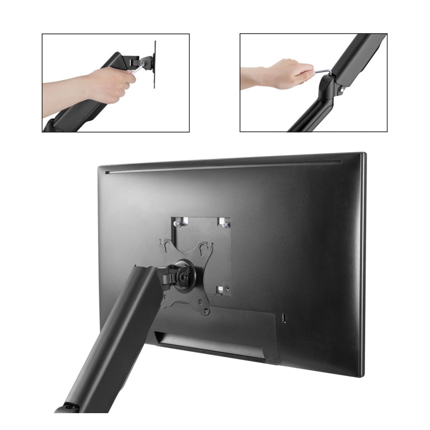 MK FLORIA MKF-21DP113S2 - Support réglable pour moniteur 32 noir