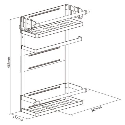 MK FLORIA MKF-21MG01W - Organiseur magnétique  46,5x34 cm blanc