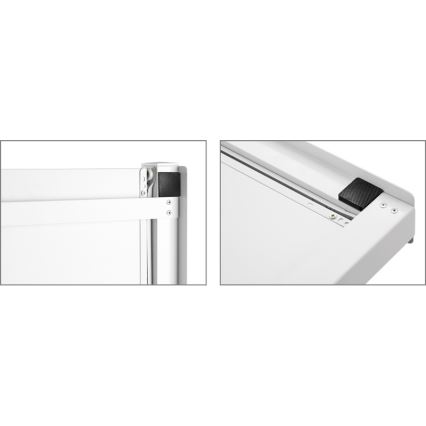 MK FLORIA MKF-23MZ601 - Kit d'empilage pour lave-linge et sèche-linge avec système coulissant 60 cm blanc