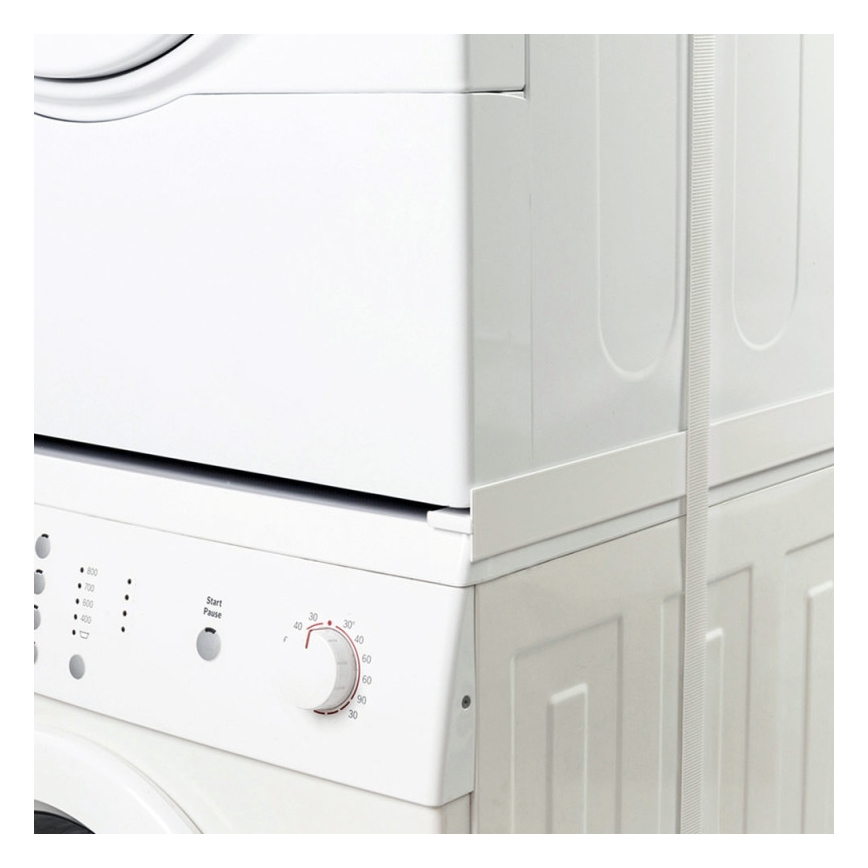 MK FLORIA Superior Tower Slim - Entretoise 66 cm pour lave-linge et sèche-linge, blanche