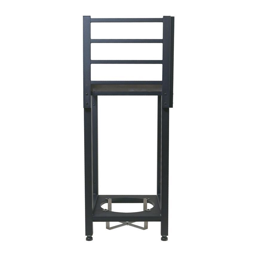 Module d'angle extérieur 47x47x123 cm noir/inox
