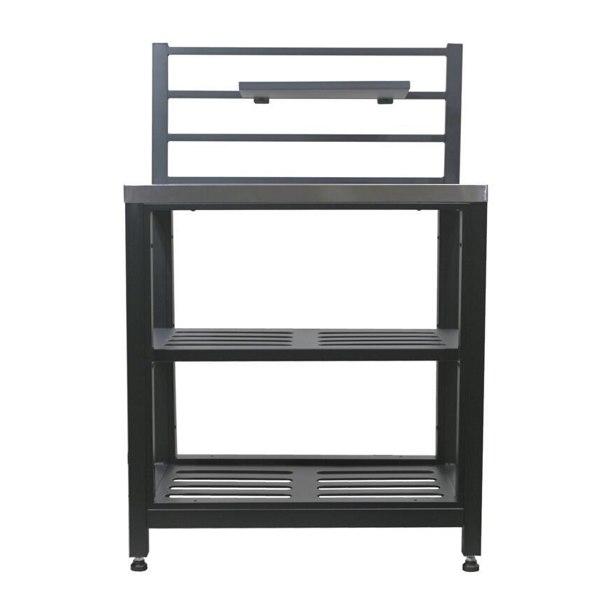 Module extérieur table 80x47x123 cm noir/inox