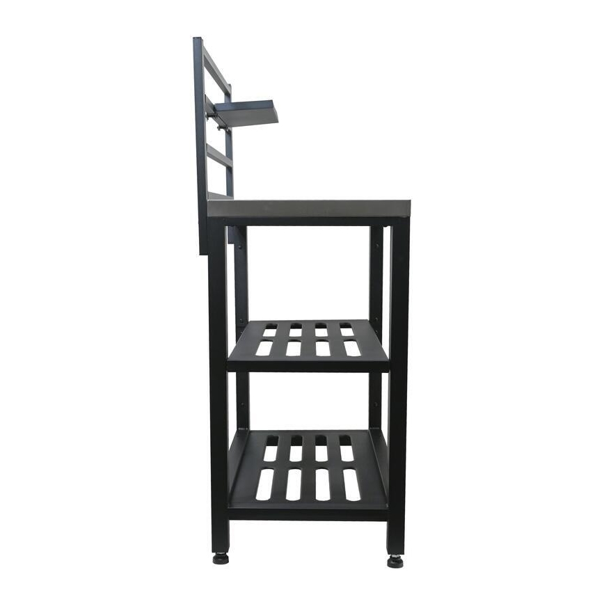 Module extérieur table 80x47x123 cm noir/inox