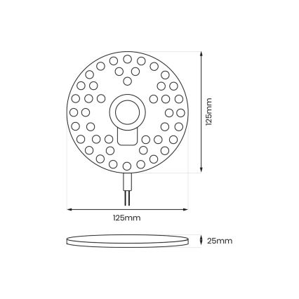 LED Module magnétique LED/12W/230V d. 12,5 cm 4000K