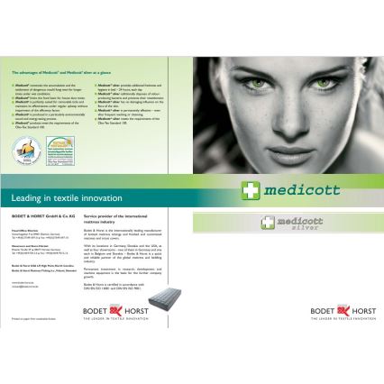 Monarch - Oreiller orthopédique NICE ANATOMIC 30x60 cm Silver Medicott