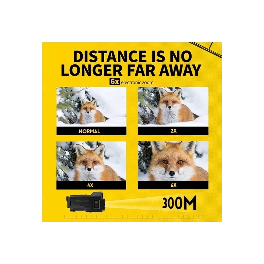 Monoculaire 6x25 à vision nocturne — batterie 2000 mAh
