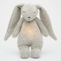 Moonie - Doudou avec mélodie et lumière lapin 2.0 organic gris