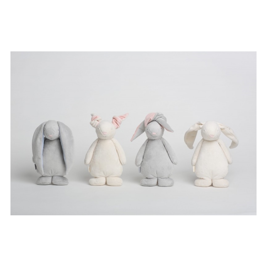 Moonie - Doudou avec mélodie et lumière lapin powder