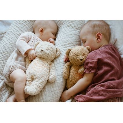 Moonie - Doudou avec mélodie et lumière ourson 2.0 organic cappuccino