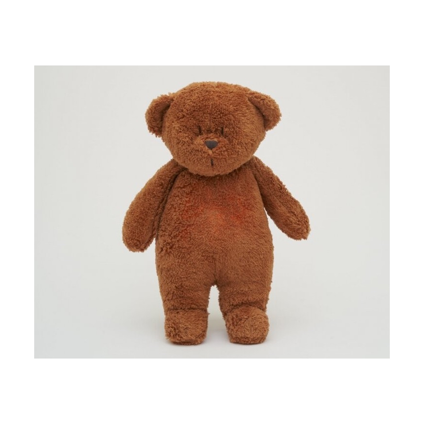 Moonie - Doudou avec mélodie et lumière ourson 2.0 organic caramel