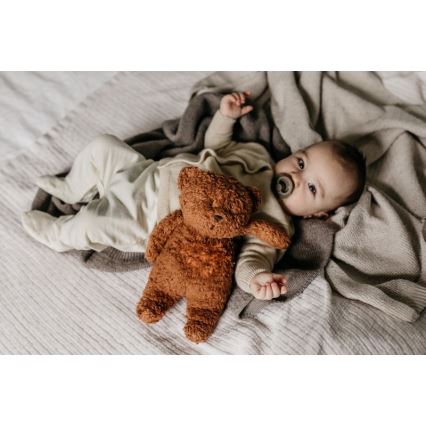 Moonie - Doudou avec mélodie et lumière ourson organic caramel natur