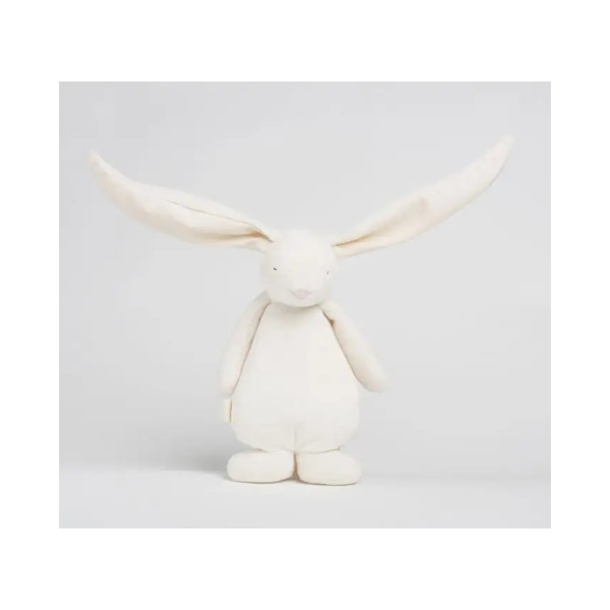 Moonie - Doudou lapin avec mélodie et lumière crème