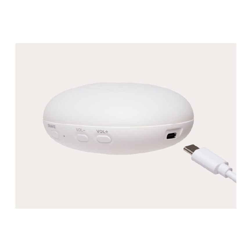 Moonie - Doudou musical et lumineux, phoque, gris organique