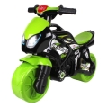 Moto d'équilibre avec éclairage, vert/noir