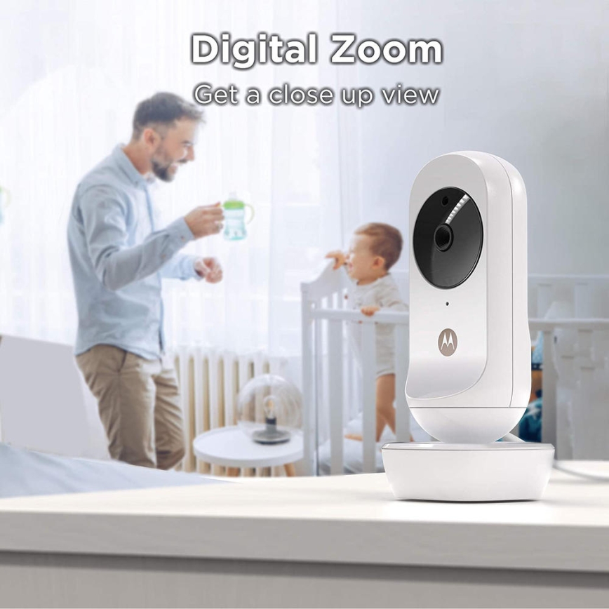 Motorola VM35-2 - Babyphone rechargeable avec 2 caméras, batterie 2000 mAh