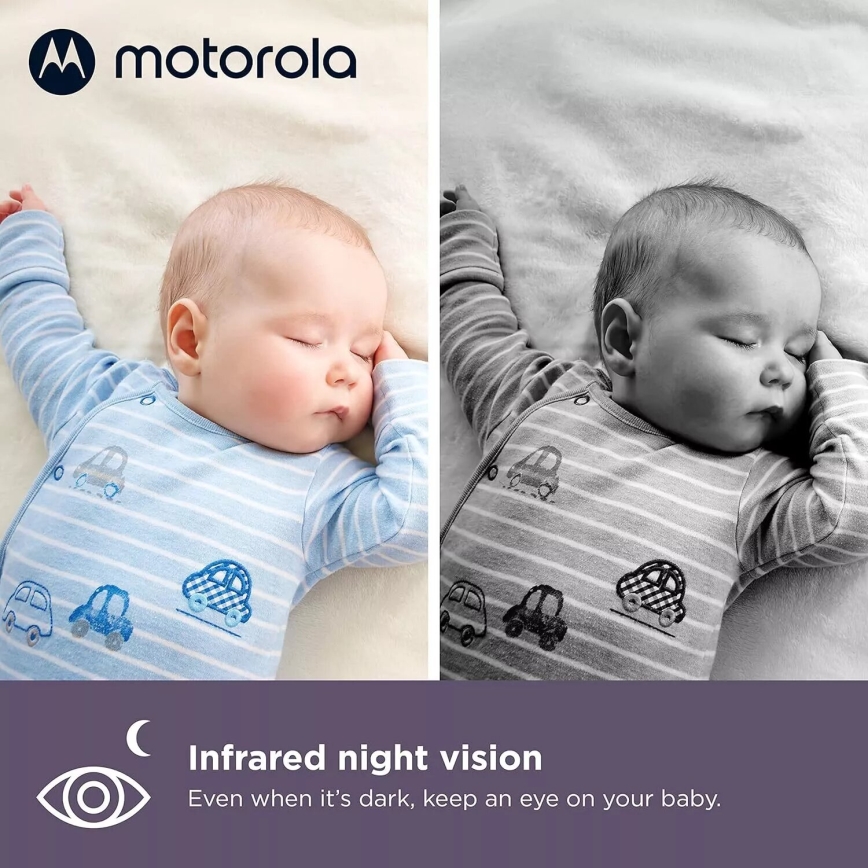 Motorola VM65X - Babyphone connecté et rechargeable Wi-Fi