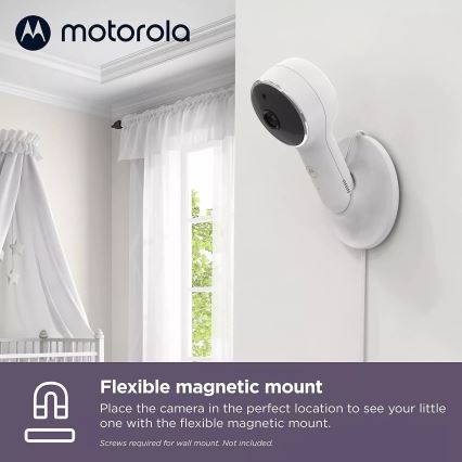 Motorola VM65X - Babyphone connecté et rechargeable Wi-Fi