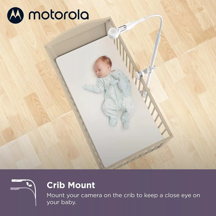 Motorola VM65X - Babyphone connecté et rechargeable Wi-Fi