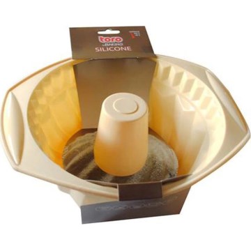 Moule à bundt en silicone TORO, couleur crème